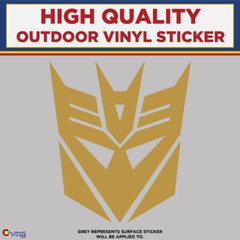 Decepticon Die Cut , High Quality Vinyl Sticker Decals