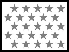 Polka Dot Stars Vinyl Decals Waterproof Outdoor Multiple Colors and Sizes