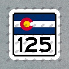 Colorado State Flag Vinyl Sticker Decal Highway Sign 125 Perfect for #638707