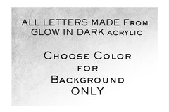 Custom GLOW IN DARK Laser Cut Car Acrylic Emblem Car Badge Customized Text Names