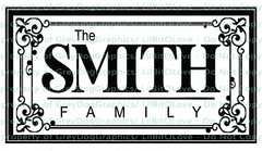 Personalized Family Name Vinyl Wall Decal YOUR NAME Customized Various Sizes