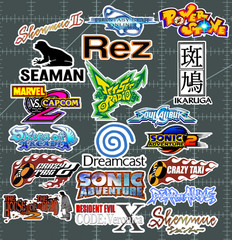 20 Sega Dreamcast Logo Stickers – White, Clear or Holographic – Waterproof Vinyl