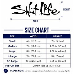 Salt Life Signature Vinyl Decal Sticker – Die Cut watersports boating surfing