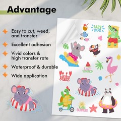 Koala Sublimation Sticker Paper 25 Sheets 8.5×11 Waterproof Matte Clear Outdoors