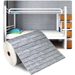 3D Soft Foam Brick Wallpaper Roll Self Adhesive Waterproof Wall Stickers 70x200c