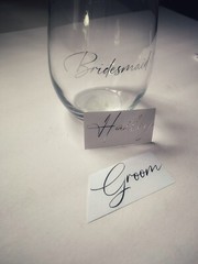 Custom Text Vinyl Lettering Sticker Decal Personalized Script Fonts In Chrome