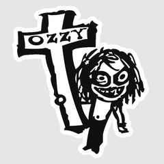 Ozzy Osbourne Decal Laminated Vinyl Sticker Car Truck Window Laptop 04