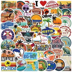 10 Random Florida Stickers FL Sunshine State Decals Laptop Hydro Free Shipping!