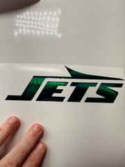 New York Jets Holographic Vinyl Decal
