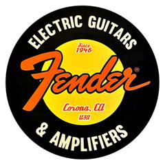 Vintage Replica Fender Guitar Sticker Decal. Electric Guitars and Amps. 4 Sizes.