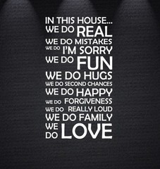 In This House We Do Vinyl Wall Decal Sticker Family Quote Giggle Art Inspire