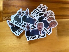 Trump I DID THAT Stickers Decals Car Gas Pump Stickers Station 2″ Stickers