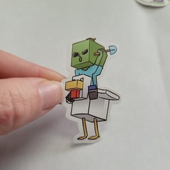 10 stickers! Minecraft Vinyl Stickers – see all pictures!