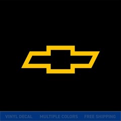 Chevy Bowtie Logo Vinyl Decal Sticker | Chevrolet Truck Car Window Graphic