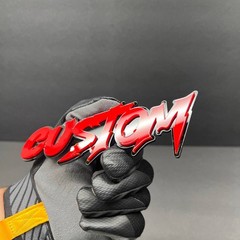 Custom Text Acrylic 3DEmblem Car Badge Multicolor Personalized Name