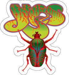 Yes Beetle Sticker Y003S