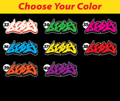 Custom Personalized Vinyl Graffiti Name Decal Sticker | Car Window Tumbler Wall