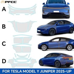 Tesla Model Y Juniper 2025 2026 Precut Kit Paint Protection Film Clear PPF TPU