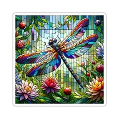 Sticker Stained Glass Dragonfly Garden 2×2 3×3 4×4 6×6
