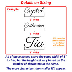 CUSTOM Text Sticker Vinyl Lettering Decal – Personalized Text Decal for Car SUV