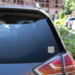 Colorado Million Dollar Highway 550 Sign Sticker – Rocky Mtn Decal for Laptop