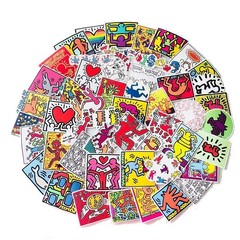 100pcs Waterproof Keith Haring Stickers, Artist STICKERS