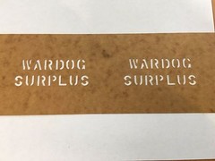 U.S Military CUSTOM MADE Oil board Stencil US Army USMC Marsh 1″ 1/2″ & 1/4″ USN