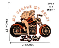 Motorcycle Easy Iron on Sublimation Stickers Biker T-shirts Hoodies Hat (3 Pack)