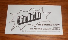Goldo Large Sticker Rectangle 1998 Promo Sparkly 7×4 To All the Lovely Ladies