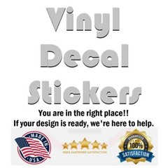 200 count – 3″x3″ Die-Cut Vinyl All-Weather Stickers Printed | Made in USA!