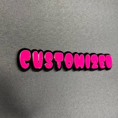 1X Custom Graffiti Font Acrylic Emblem Multicolor Personalized Car text Badge
