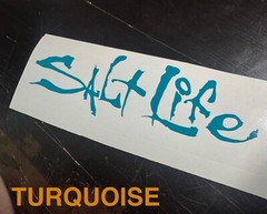 Salt Life Signature v2 Vinyl Decal Sticker – Die Cut watersports boating surfing
