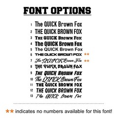 Custom Personalized Vinyl Text Decal Sticker for Car Truck Boat Wall Tumbler