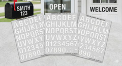 3 Sets Alphabet Letter Decals Sticker Window Door Wall Car mail box