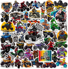 50PCS Four Wheeler ATV Quad Bike Stickers Dirt Bike Decals Party Favors Birthday