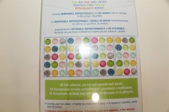 RoomMates 60 Self Adhesive Watercolor Dots Peel and Stick Wall Decals