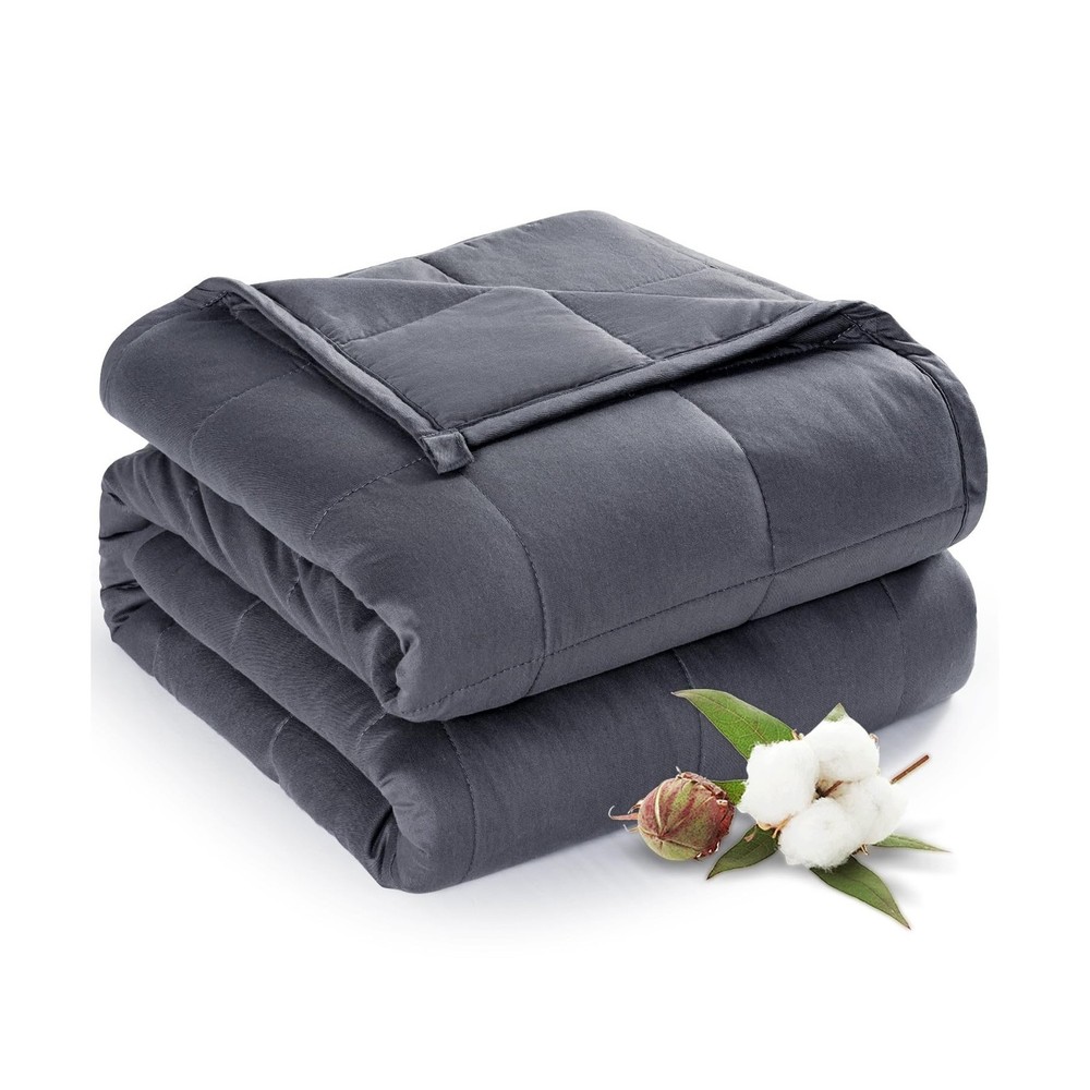 Sivio Weighted Blanket for Adults 100% Cotton, 60″x80″ Queen Size 15 lbs, Coo…