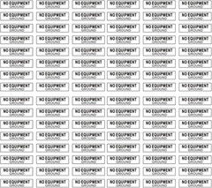 96Pcs NO Equipment Ground Protected Outlet Receptacle Stickers, Small 0.25 X 1.0