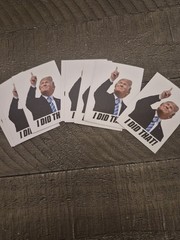 10 Donald Trump I DID THAT Stickers Gas Prices Pump Station Trump Sticker
