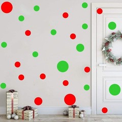 Wall Decal Vinyl Stickers – Color: Lime Green&red