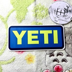 Yeti Official Sticker Decal Cooler Tumbler Outdoors Brand | 4″ Matte Green Blue
