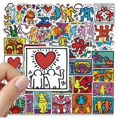 100pcs Waterproof Keith Haring Stickers, Artist STICKERS