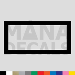 Rectangle Outline Vinyl Die Cut Decal Sticker – Shape