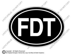 FDT Decal Sticker F Donald Trump Democrat Liberal Hillary Biden Kamala Harris US