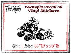 Dirty Quad Boy Rider Vinyl Wall Sticker