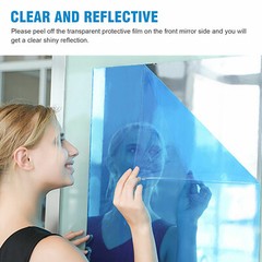 50x100cm Self Adhesive Mirror Reflective Wall Sticker Film Paper Kitchen Decor