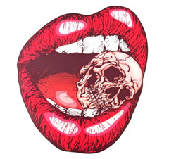 Lips Easy Iron on Sublimation Stickers Rainbow Skull Love Lips T-shirts (3 Pack)