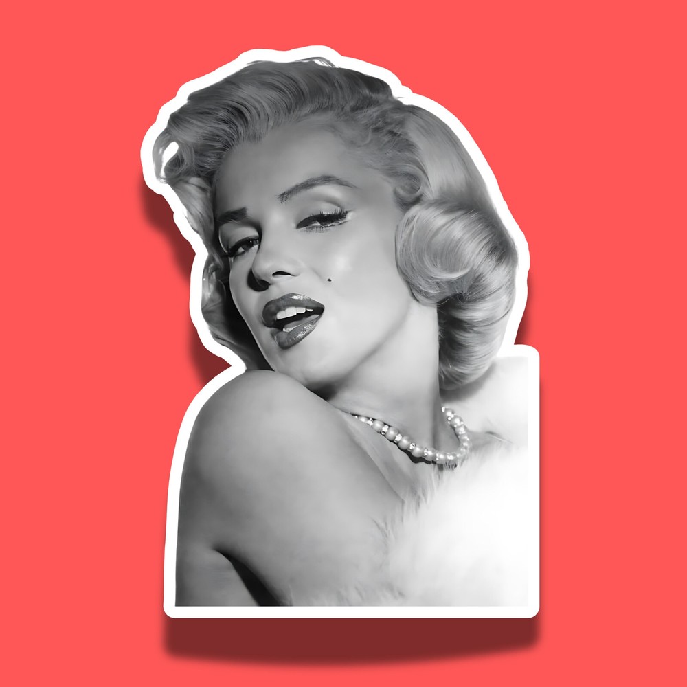 Marilyn Monroe Actress 3″ Vinyl Laminated Sticker