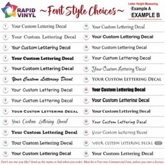 Custom Vinyl Decal Sticker Window Lettering Personalized Wall Name Text Stickers