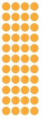 3/4″ Light Orange Round Vinyl Dots Stickers Color Coding Inventory 3/4 Inch Dot